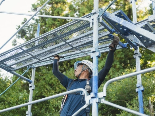 足場施工職 写真