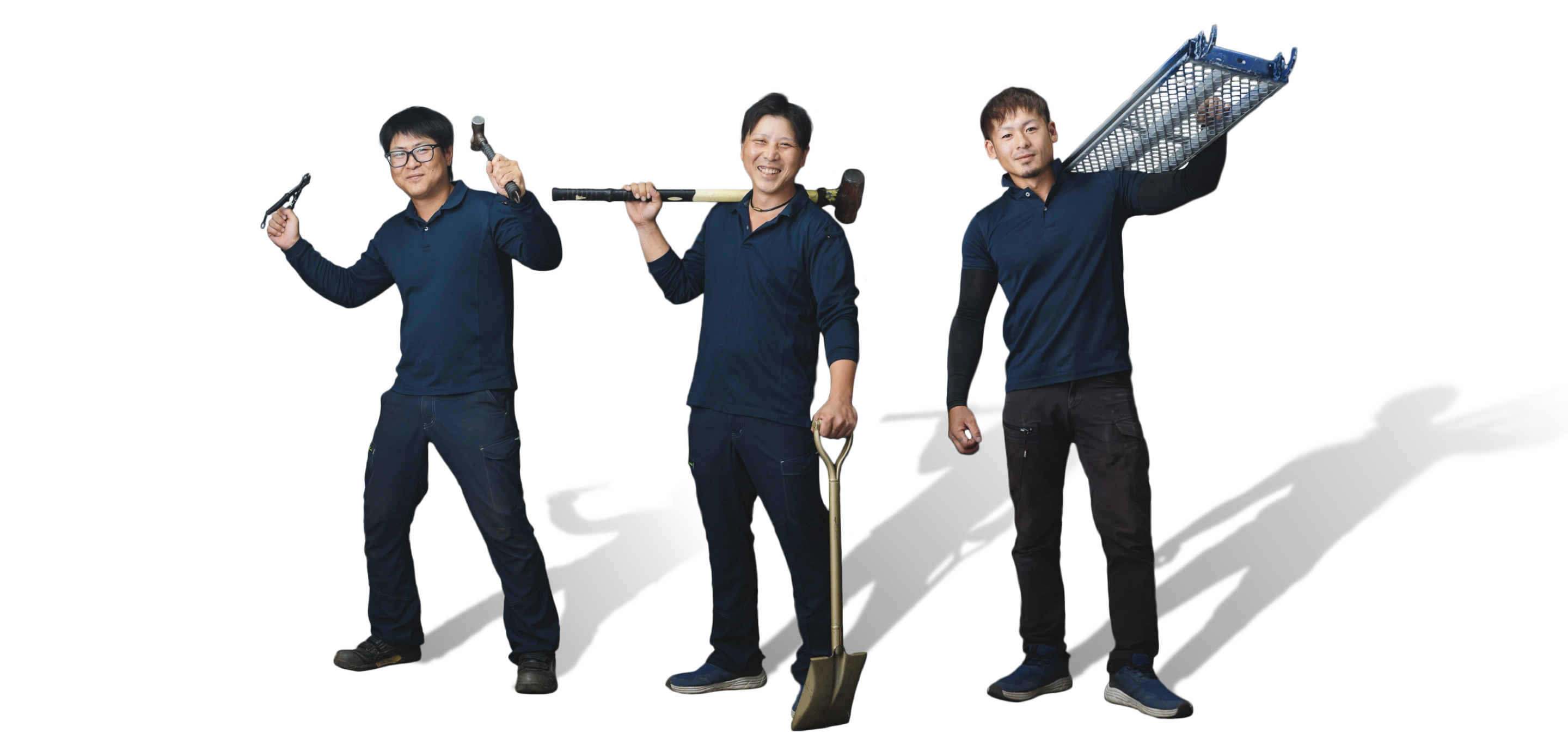 足場施工部隊写真