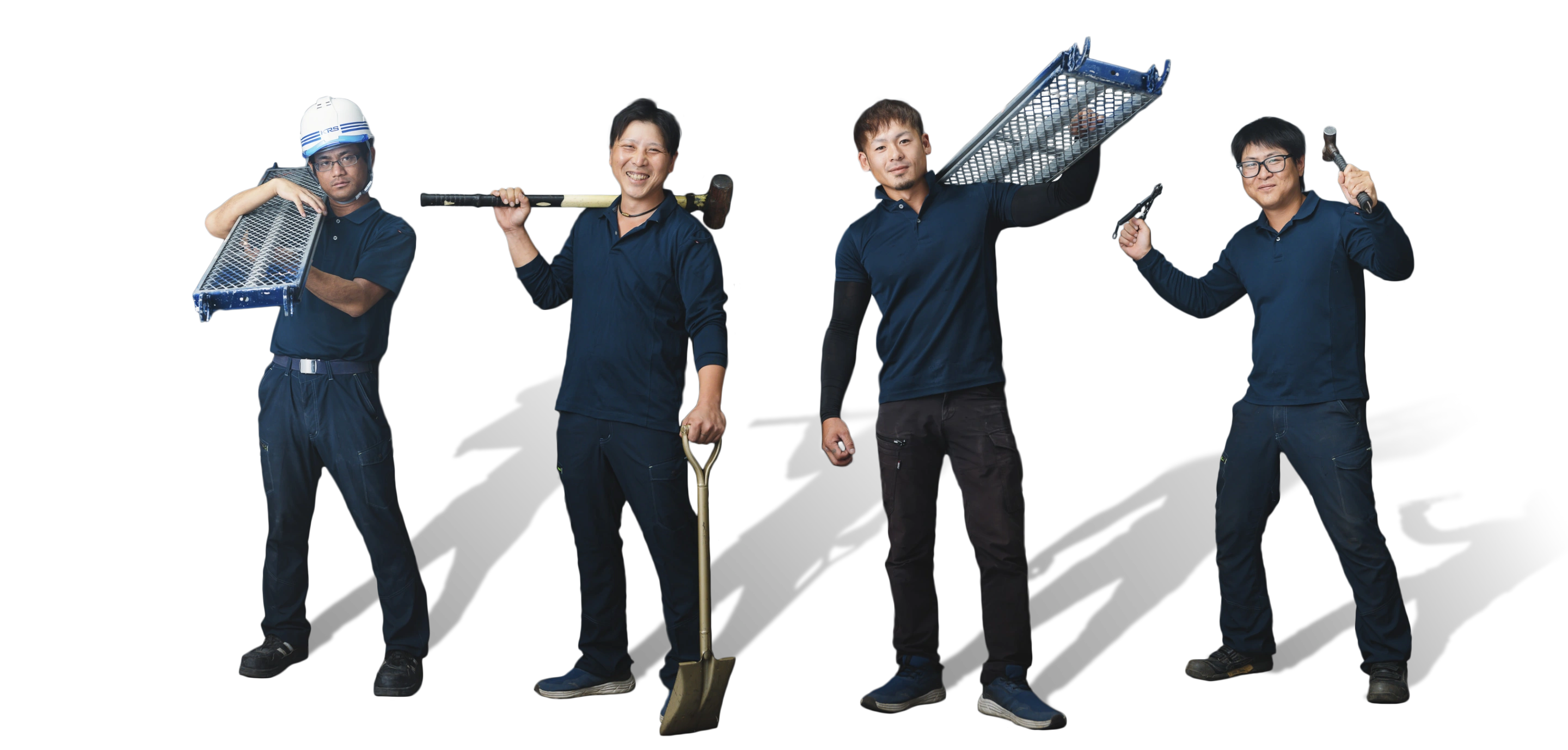 足場施工部隊写真